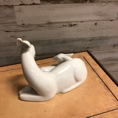 Lot 37 Gallery Original White Doe with Fawn