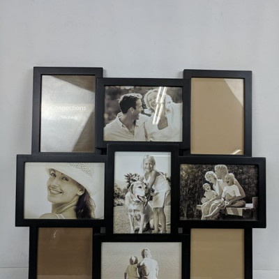 Picture Frame, Black, (9) 5 x 7