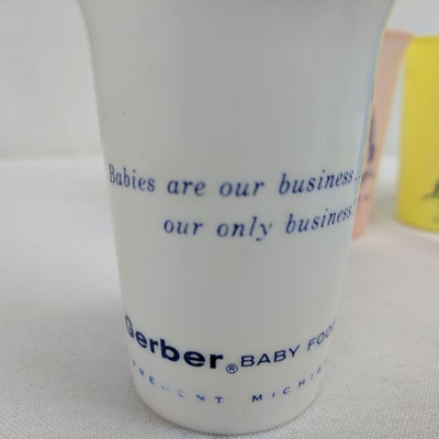 Vintage Gerber Baby Cups, Set of 4 