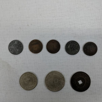 Vintage 8 Sales Tax Coins