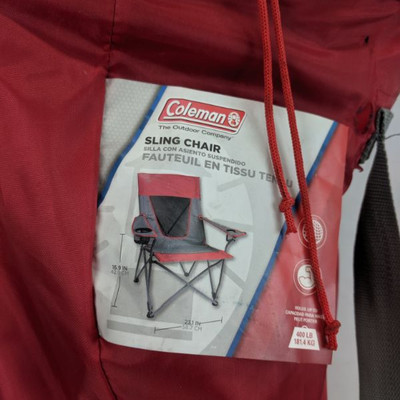 Coleman Red Sling Chair
