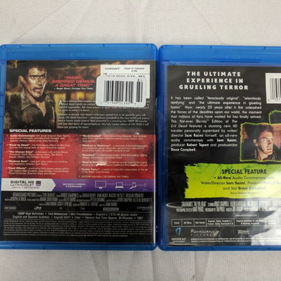Evil Dead & Evil Dead 2 Blu-Ray Discs