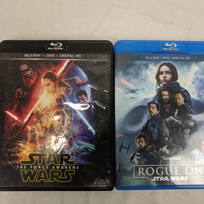 Star Wars: The Force Awakens & Rogue One Blu-Ray Discs