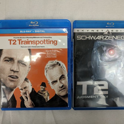 T2 Trainspotting & T2 Judgment Day Blu-Ray Discs