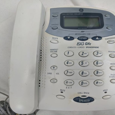 2.4 GHz Corded/Cordless Combo Phone W/Speaker and Answering Machine