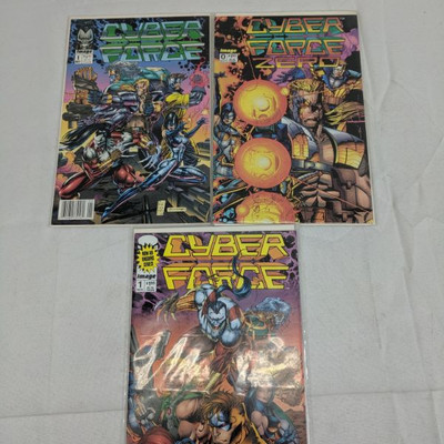 3 Cyber Force Comics