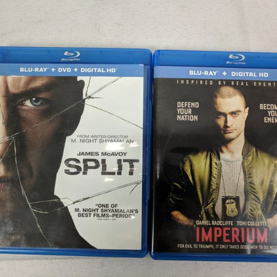2 Blu-Rays: Split (Includes Digital Code) & Imperium PG-13/R