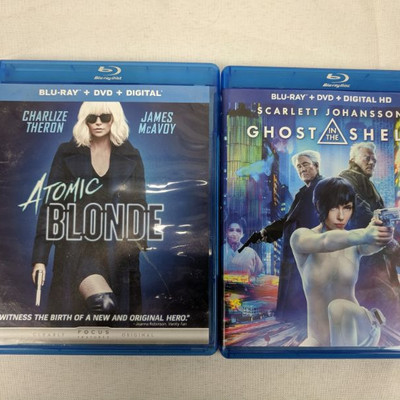 2 Blu-Rays: Atomic Blonde & Ghost In The Shell PG-13/R