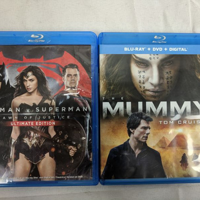 2 Blu-Rays: Batman Vs Superman & The Mummy PG-13/R
