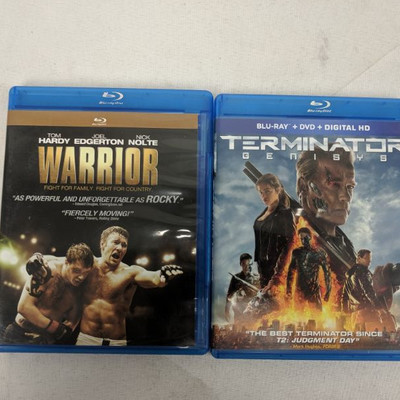 2 Blu-Rays: Warrior & Terminator Genisys