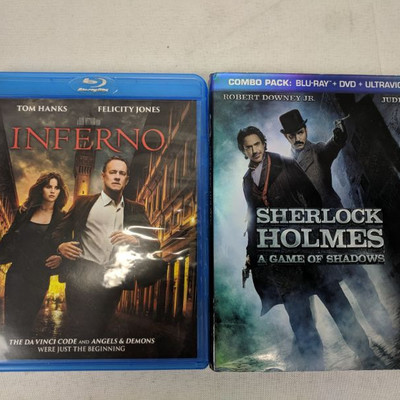 2 Blu-Rays: Inferno & Sherlock Holmes A Game of Shadows