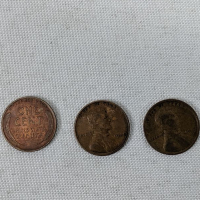 3 Wheat Back Pennies