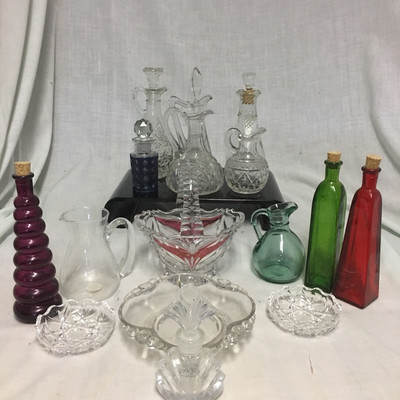 Lot 125 - Colored Glass and More