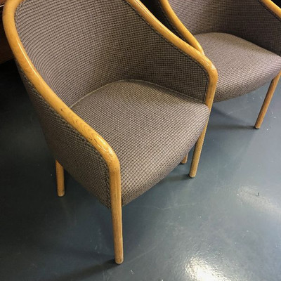 Lot 81 Brickel Mid Century Modern Lounge Chairs Ward Bennett