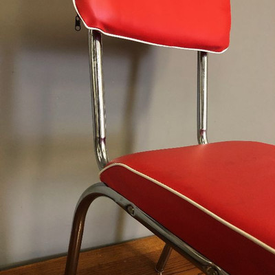 Lot 96 50's style chrome chair 