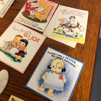 Lot 128 Vintage Greeting card lot 