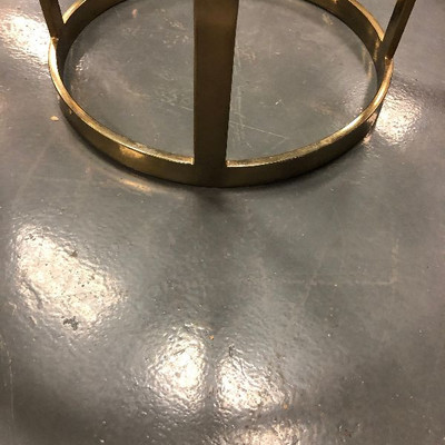 Lot 152 Glass and Brass - Hollywood Regency 
