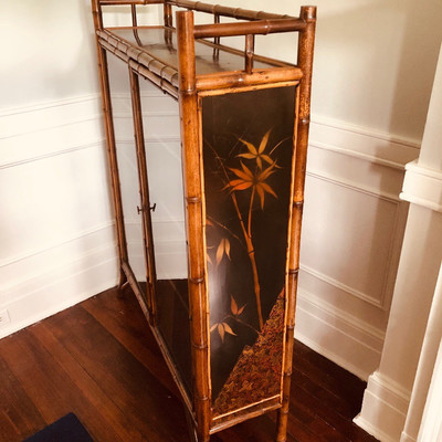 Gorgeous Bamboo Curio Cabinet