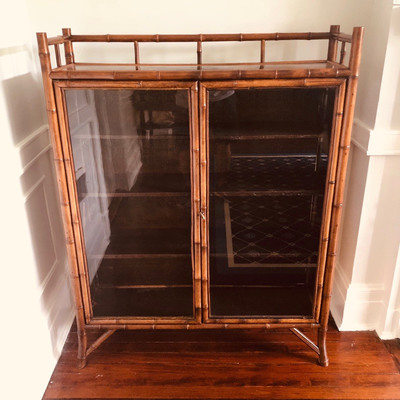 Gorgeous Bamboo Curio Cabinet