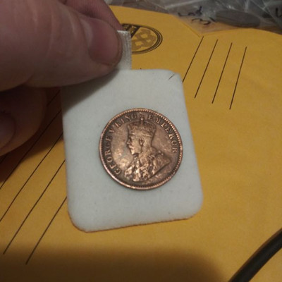 1936 One Quarter anna India Coin 