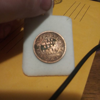1936 One Quarter Anna India Coin 
