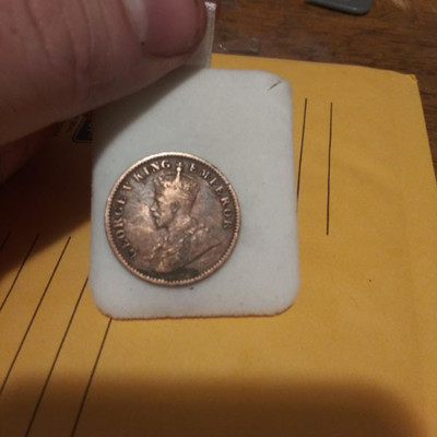 1919 One Quarter Anna India Coin 