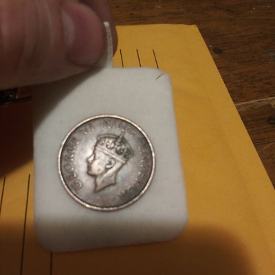 1940 One Quarter Anna India Coin 