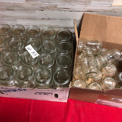 Lot 159 55 pieces of Country Mason jars - new in cases