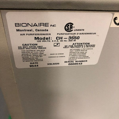 Lot 178 - Boner Air Filtration Device 