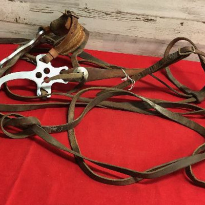 Lot 180 - Better Horse bit and Reins - Leather is better