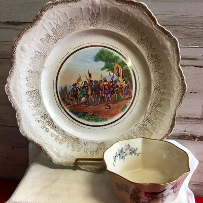 Lot 216 China Platter and serving bowl