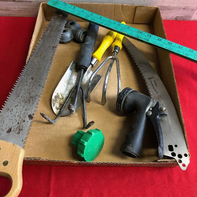 Lot 219 Hand Gardening tools and saws