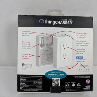 ThingCharger Wireless - Lightning, MicroUSB, & 2x USB - New