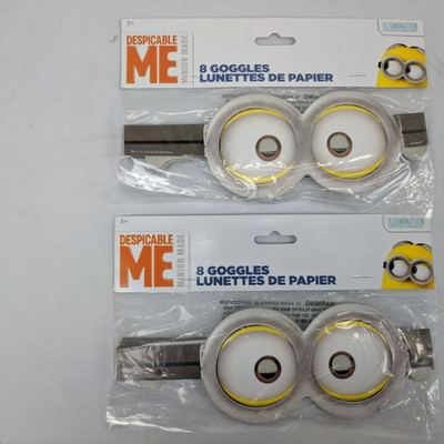 Despicable Me 8 Goggles, Set of 2 - New