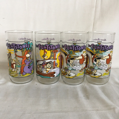 Lot 182 - Vintage Flintstone Glasses