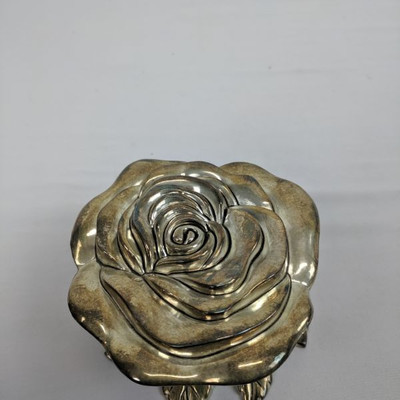Petals by Godinger Silver Plated Rose Box