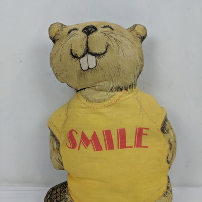 Smile Shirt Tales Beaver Pillow