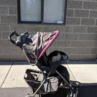 Graco Stroller Grey/Pink/Purple, Easy Collapse
