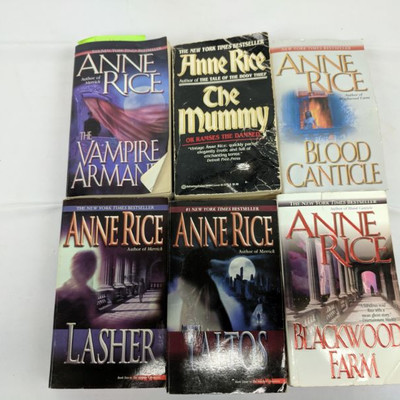 6 Anne Rice Books
