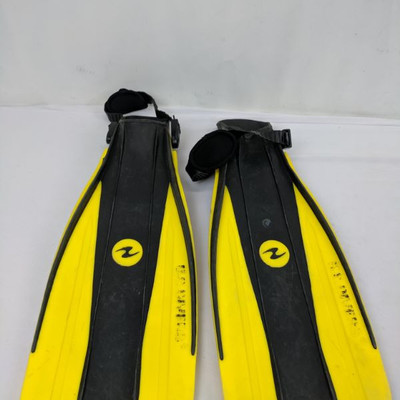 Flippers Yellow/Black,  ML - XL US Divers