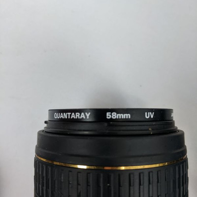 Minolta Camera, Quantaray 58mm Lense, Hoya 49mm Lense, Bag & Extra Strap
