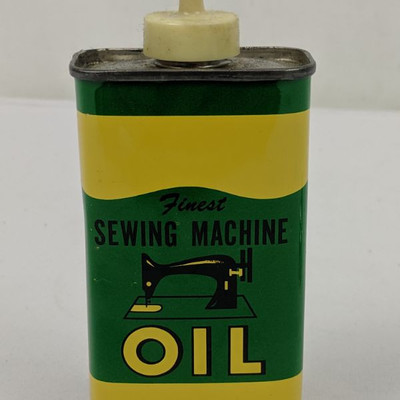 Vintage Sewing Machine Oil & Oil Can