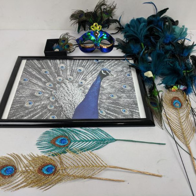 Peacock Themed Decor & Masks