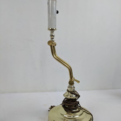 Desk Lamp Brass/Curve - Scratched