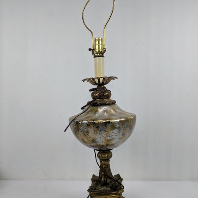 Baroque Style Lamp, 3 FT Tall - Broken Plug