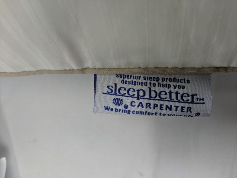 Sleep better carpenter pillow deals