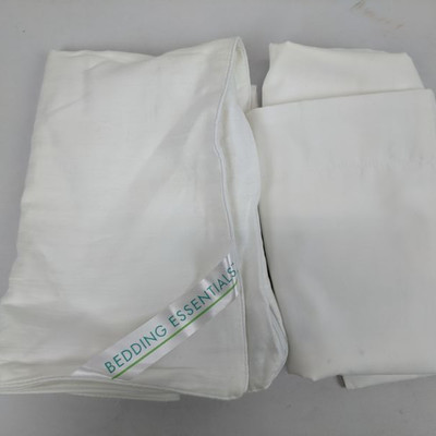 Two Pillow Protector Cases, White