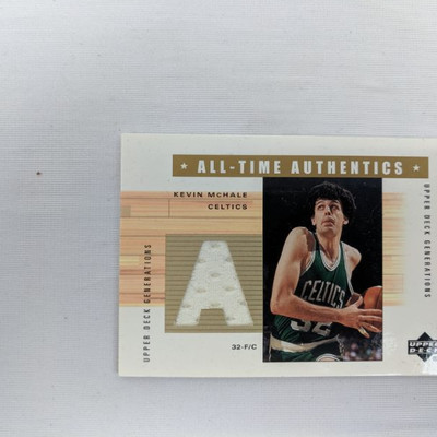 Upper Deck 2002 Kevin McHale Celtics Card With Memorabilia