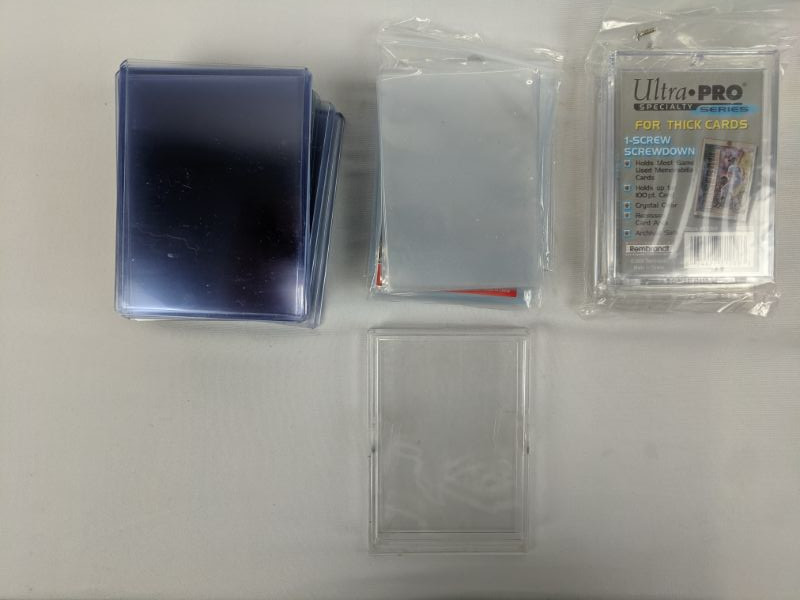 Hard & Soft Plastic Sleeves For Cards, 150 Qty