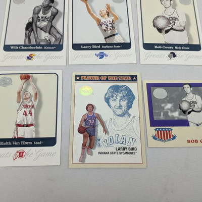 4 Greats of the Game Cards, Player of Year Card, Holy Cross All-American Card
